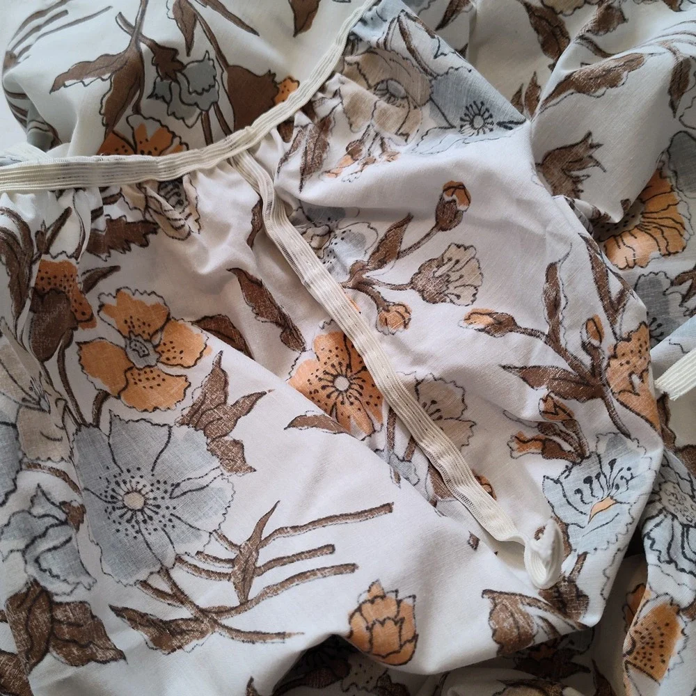 Sears Roebuck Renfrew Hall Perma Prest Percale Twin Sheet Set & Pillowcase Retro